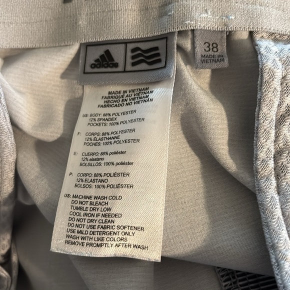 Adidas Ultimate 365 Gradient Stripe Golf Shorts Men Size 38 Black Gray Stripe - Picture 6 of 8